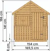 Kouzelný domeček pro děti Dřevěný zahradní výrobce Náhled obrázku produktu 6