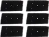 Six black foam filters with white dots arranged in a pattern. Produktbild-Vorschau