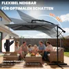 Arvioo Alu Ampelschirm Sonnenschirm + Abdeckung 250 cm, Produktbild-Vorschau 3