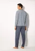LE JOGGER Pyjama 4 -teilig blau-marine, grau-anthrazit Produktbild-Vorschau 3