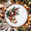XL decoratief dienblad rond, op voetjes, 38 x 6 cm - wit - Productafbeelding-voorbeeld 7