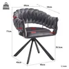 A diagram of a gray velvet chair with dimensions indicated by lines and numbers. Voir les images du produit
