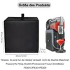A product cover and a slushie machine are shown with dimensions and text indicating compatibility. Produktbild-Vorschau