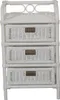 KRINES HOME  Rattan-Kommode mit Schubladen Badregal Korb Produktbild-Vorschau 3