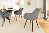 riess-ambiente Drehbarer Retro Stuhl AVIGNON grau Chenille Produktbild-Vorschau 6