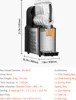 A commercial slush machine with dimensions and specifications listed below. Voir les images du produit