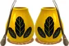 Yerba Mate-Tee Kalebasse Set für zwei ● 2x Mate tee becher Produktbild-Vorschau 1