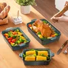 3-tlg Auflaufform Set, Steingut Ofenform mit Griffen, Produktbild-Vorschau 5