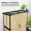 Outsunny Gartenschrank, Geräteschuppen aus Holz, Wetterfest Produktbild-Vorschau 5