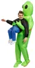 Costume gonfiabile alieno verde costume alieno divertente Anteprima dell’immagine prodotto 3