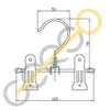 Handschuhklammern Stiefelklammer 12 cm 100 Stück Produktbild-Vorschau 2