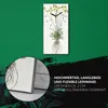 Küche Wohnzimmer Wand Leinwand Uhr 30x60 Gemälde Blumen Produktbild-Vorschau 5