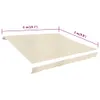 vidaXL Tenda da sole in tela crema 6x3 m (senza telaio) - Anteprima dell’immagine prodotto 6