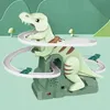 Rennbahn mit kletternden Dinosauriern und Treppe LED Sound Produktbild-Vorschau 4