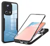 A product shot of a phone case and a phone with a screen protector. Produktbild-Vorschau