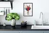 MuchoWow® MuchoWow® Gerahmtes Poster Blumen - Zeitungen - Produktbild-Vorschau 3