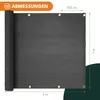 KRUMAD Paravento per balconi 1m x 5m Resistente alle Anteprima dell’immagine prodotto 2
