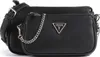 A black Guess handbag with a silver chain detail. Produktbild-Vorschau