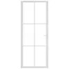 vidaXL Innentür 83x201,5 cm Weiß ESG-Glas und Aluminium Produktbild-Vorschau 6