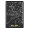 MuchoWow® Mauspad Mousepad Aachen - Gold - Stadtplan - Produktbild-Vorschau 1