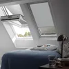 VELUX Verdunkelungsrollo uni grau manuell Rahmen aluminium Produktbild-Vorschau 3