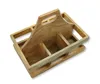 Holz Flaschenhalter mit Griff für 6 Flaschen 23 x 31cm Produktbild-Vorschau 2