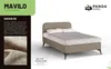 A product image for a bed, with descriptive text and branding. Produktbild-Vorschau