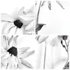 Wanduhr - Rund - Glasuhr - Verwelkt Blumen Monochrom - Produktbild-Vorschau 8