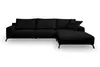 VENASI Ecksofa mit Schlaffunktion Aspen, Schwarz Cordstoff, Produktbild-Vorschau 2