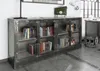 MASSIVMOEBEL24 Sideboard Mango 180x40x90 grau lackiert Produktbild-Vorschau 8