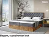 MEBLINI Boxspringbett mit Bettkasten - Gepolstert Produktbild-Vorschau 3