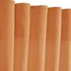 A close-up view of several folded orange curtains. Produktbild-Vorschau
