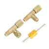 1/4-inch ventielkern, messing T-stuk adapter, Productafbeelding-voorbeeld 6