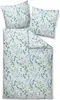 A bedding set with a floral pattern, including a duvet cover and two pillowcases, laid out flat. Produktbild-Vorschau