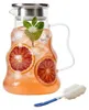 Caraffa in vetro Relaxdays con coperchio, 1688 ml, per Anteprima dell’immagine prodotto 1