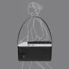A stylized outline of a person carrying a cooler box. Produktbild-Vorschau