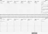 A spread of a planner or calendar, showing multiple days with lines for notes. Podgląd zdjęcia produktu
