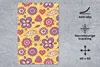MuchoWow® Mauspad Mousepad Muster - Blumen - Lila - Orange Produktbild-Vorschau 3
