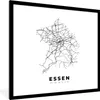 MuchoWow® Gerahmtes Poster Stadtplan - Deutschland - Produktbild-Vorschau 1
