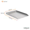 Grilovací deska z nerezové oceli | Plancha 48x34cm - vhodná Náhled obrázku produktu 12