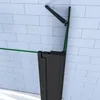 Duschspa 120x140cm 2-teilig Faltwand Schwarz Produktbild-Vorschau 6