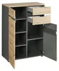 home24 Kommode - Eiche Artisan Nachbildung / Graphit - 80 Produktbild-Vorschau 4