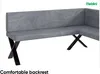 MEBLINI Eckbank für Esszimmer mit ausziehbarem Tisch  - Produktbild-Vorschau 5