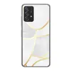 A white and gold abstract patterned phone case for a Samsung Galaxy A53 5G. Produktbild-Vorschau