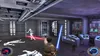 A scene from a Star Wars video game, showing a Jedi fighting stormtroopers in a spaceship interior. Podgląd zdjęcia produktu