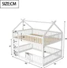 Merax Etagenbett 140x200cm mit Leiter und Tür, Kinderbett Produktbild-Vorschau 7