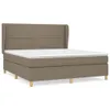 Design Möbel Boxspringbett mit Matratze Taupe 180x200 cm Produktbild-Vorschau 2