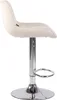 Barhocker HLO-CP68 Samt chrom  creme Produktbild-Vorschau 3
