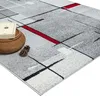 Moderner Teppich mit geometrischem Design in Grau, Weiß und Produktbild-Vorschau 2