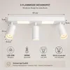 ZMH Deckenleuchte Led Deckenspot 3 Flammig GU10 Produktbild-Vorschau 3